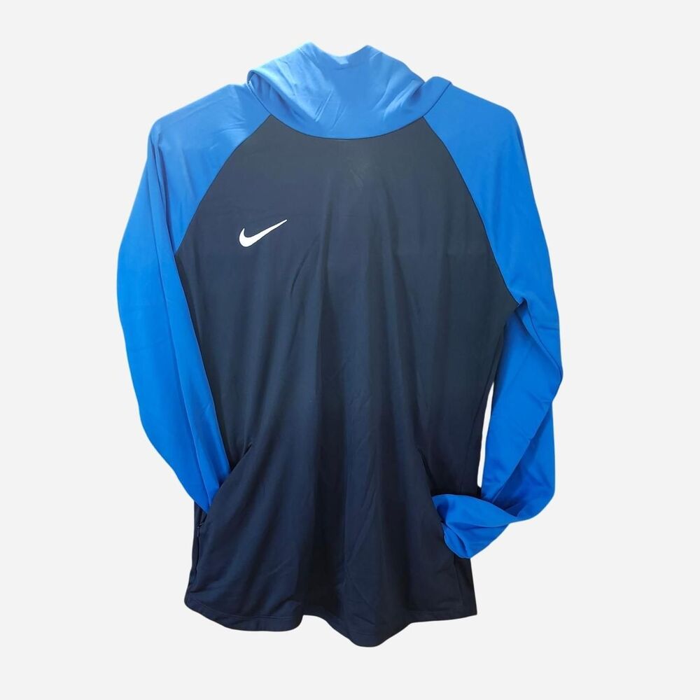 Nike Women's Sz M Blue and Black Soccer Hoodie
